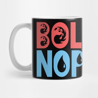 Red-Blue Nope Bolt Mug